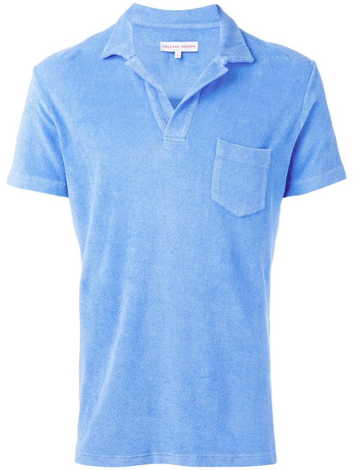 Orlebar Brown - Patch Pocket Polo Shirt - Men - Cotton - Xl, Blue, Cotton