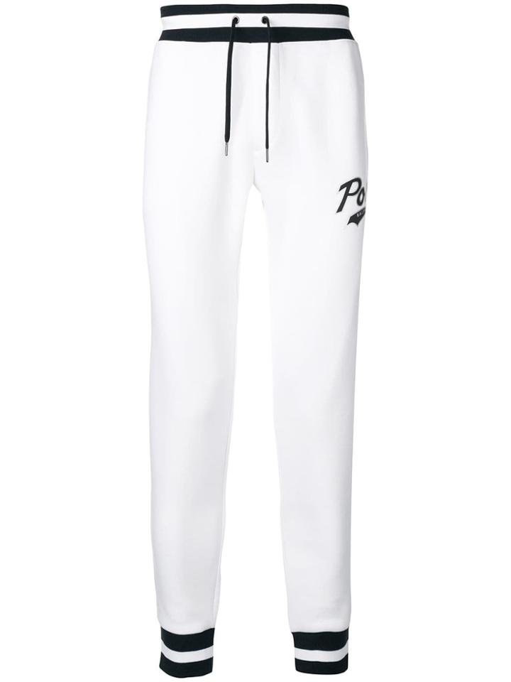 Polo Ralph Lauren Tapered Logo Jogging Trousers - White