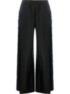 Ilaria Nistri Side Stripe Wide-leg Trousers, Women's, Size: 40, Black, Linen/flax/viscose
