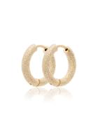 Carolina Bucci Metallic Dappled 18k Yellow Gold Hoop Earrings -