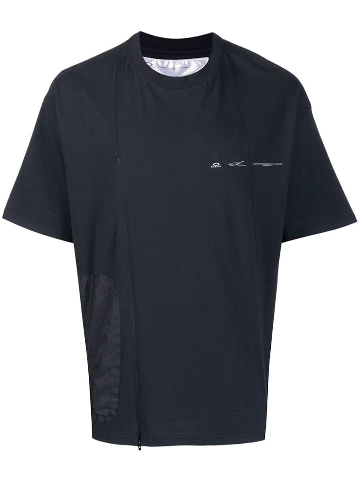 Oakley By Samuel Ross Zip Detail T-shirt - Black