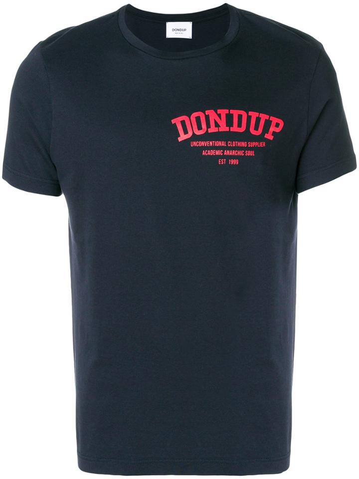 Dondup Logo Crew Neck T-shirt - Blue