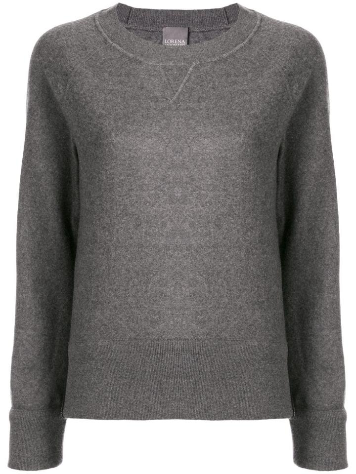 Lorena Antoniazzi Welless Sweatshirt Raglan Slv Lurex & Blk Cuff