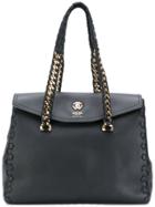 Roberto Cavalli Chain Handles Tote - Black