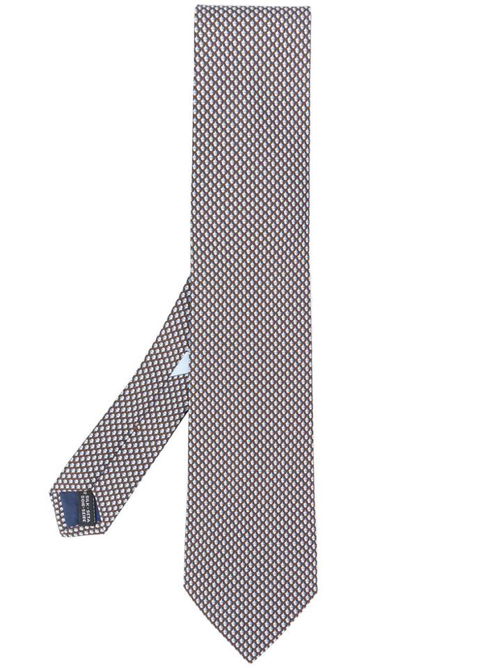Salvatore Ferragamo Chestnuts Mosaic Tie - Blue