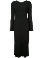 Simon Miller Slim Fit Ribbed Dress - Black