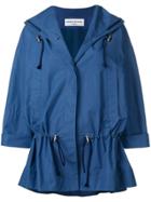 Sonia Rykiel Oversized Drawstring Waist Jacket - Blue