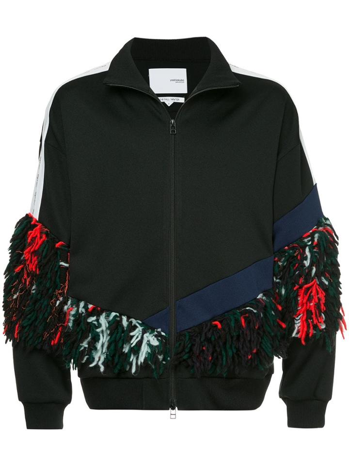 Yoshiokubo Fringed Track Jacket - Brown