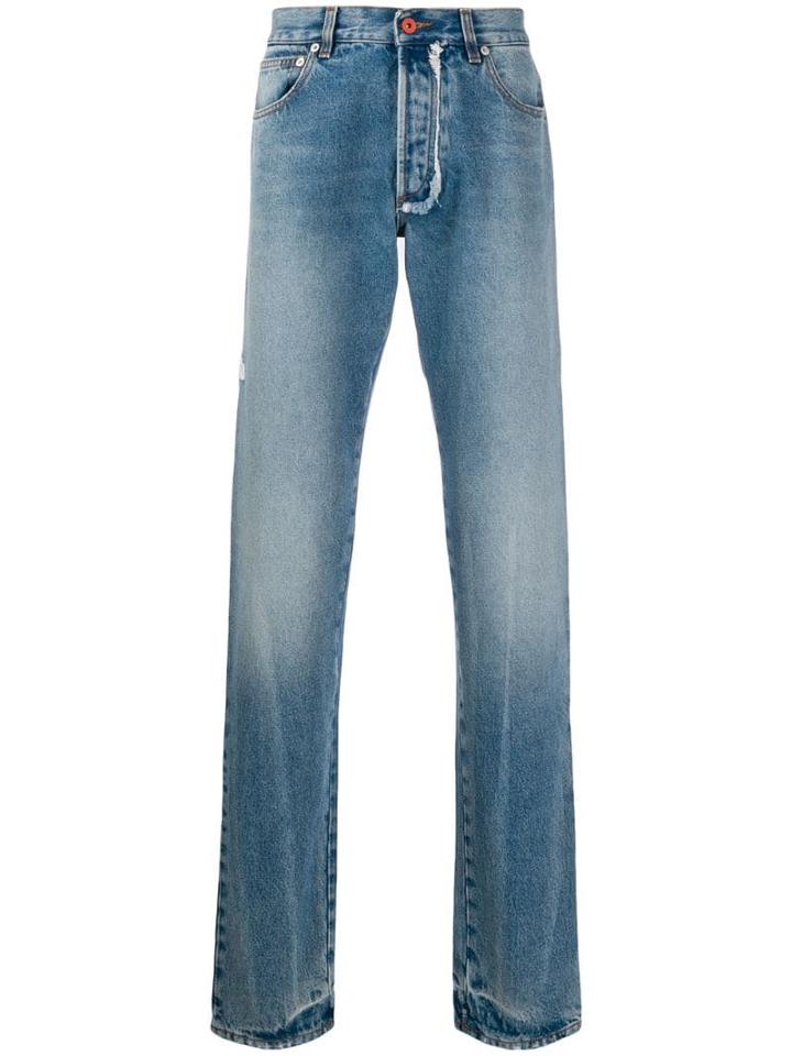 Heron Preston Regular Five Pocket Design Jeans - Blue