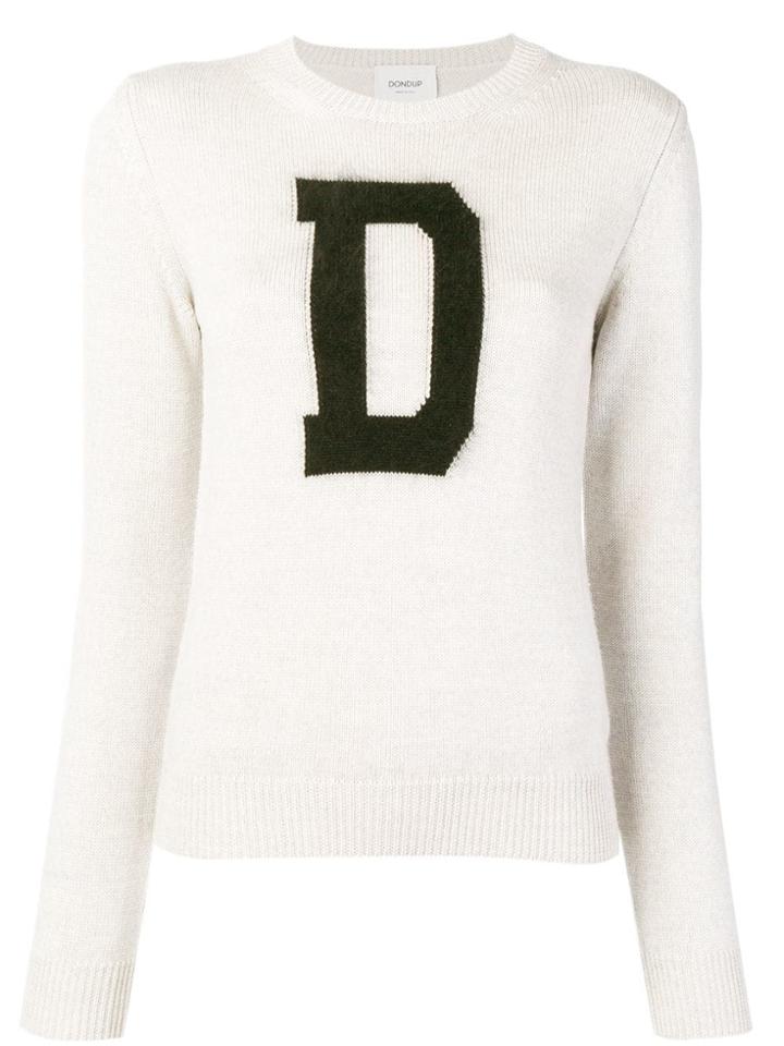 Dondup Intarsia Knit Sweater - Grey