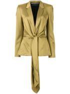 Roland Mouret Dalton Satin Blazer - Yellow