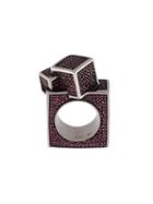 John Brevard 'fractality Square' Ruby Ring, Women's, Size: 7, Metallic