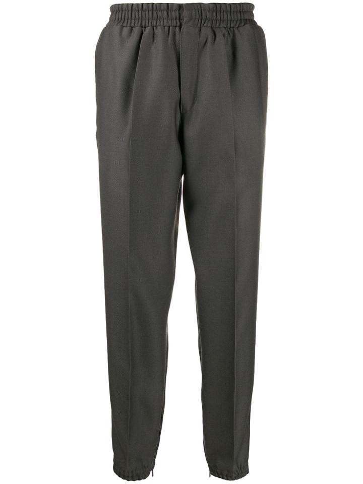 Ermenegildo Zegna Tapered Wool Trousers - Grey