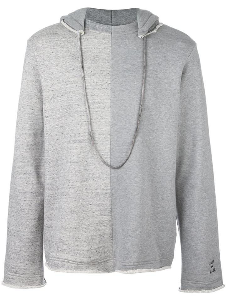 Golden Goose Deluxe Brand - Two-tone Hoodie - Men - Cotton - M, Grey, Cotton