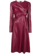 Stella Mccartney Knot Front Midi Dress - Red