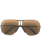 Stella Mccartney Eyewear Large Aviator Sunglasses - Brown