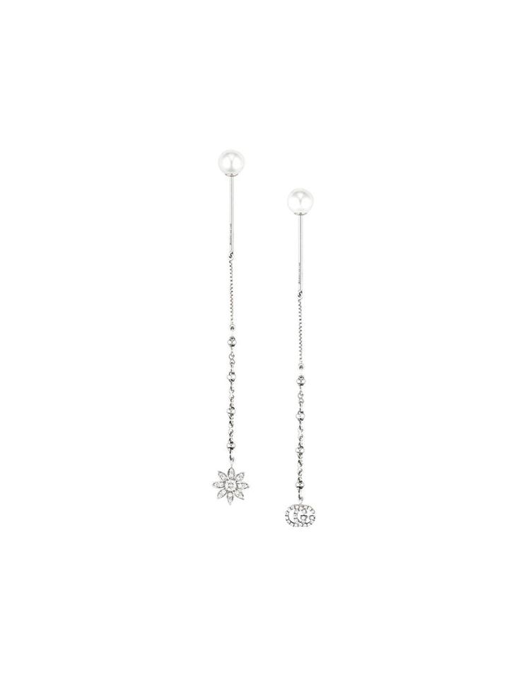 Gucci 18kt White Gold Pendant Earrings - Silver