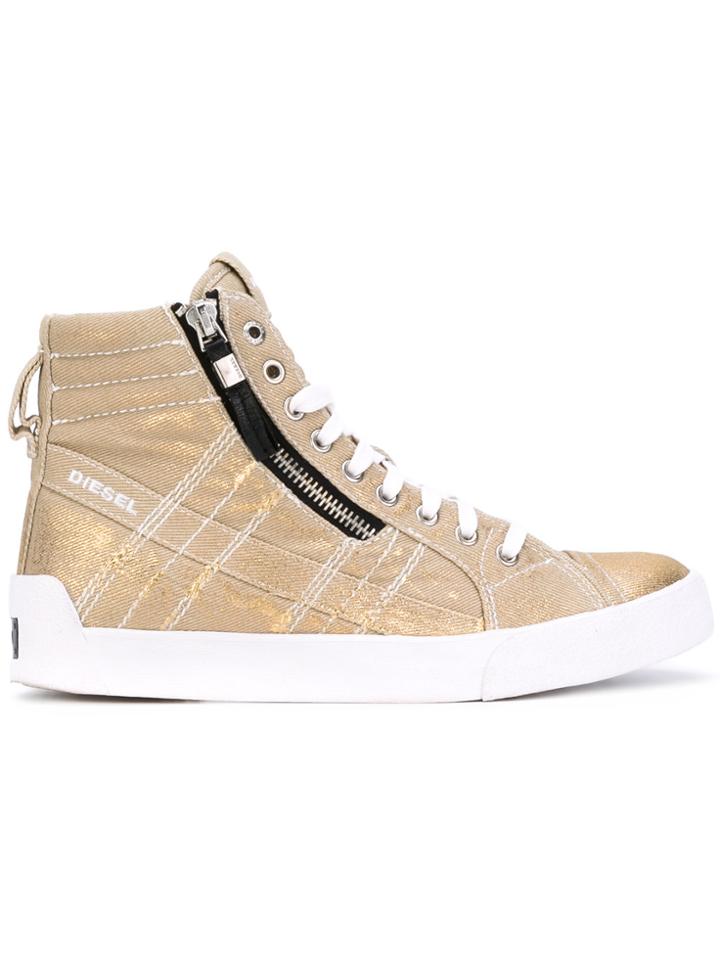 Diesel Metallic Hi-tops