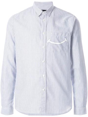 Commune De Paris Contrast Smile Shirt - Blue