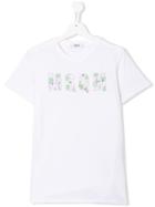 Msgm Kids Teen Embellished T-shirt - White