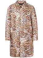 Dresscamp Animal Print Padded Coat, Adult Unisex, Size: Small, Brown, Polyester