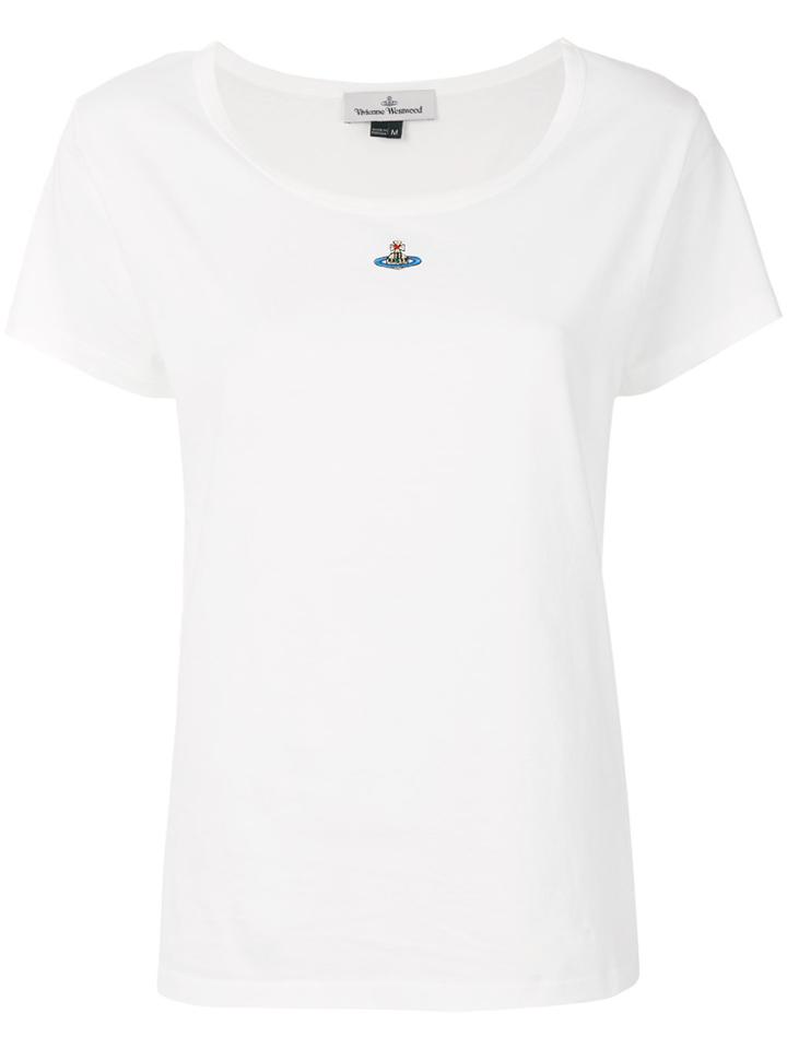 Vivienne Westwood Logo Embroidered T-shirt - White