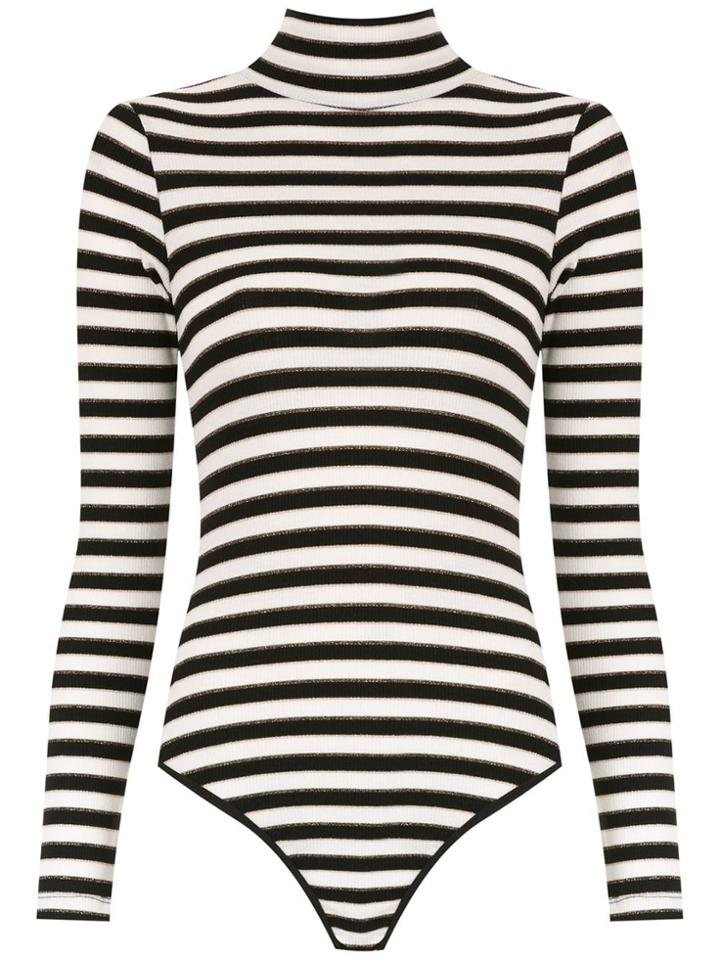Nk Striped High Neck Bodysuit - Multicolour