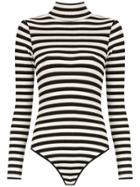 Nk Striped High Neck Bodysuit - Multicolour