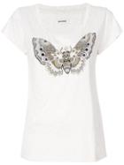 Zadig & Voltaire Butterfly Print T-shirt - Nude & Neutrals