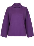 G.v.g.v. Milano Ribbed Bow High Neck Sweater - Pink & Purple
