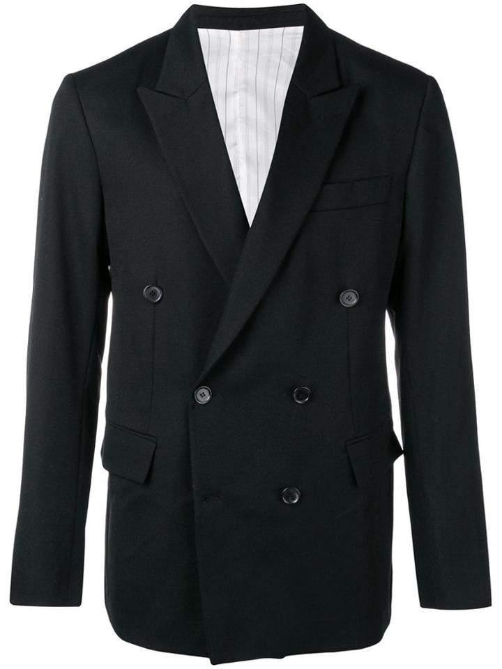 Ex Infinitas Bitterness Double Breasted Blazer - Black