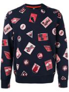 Paul Smith Jeans Embroidered Patch Sweatshirt, Men's, Size: Medium, Blue, Cotton