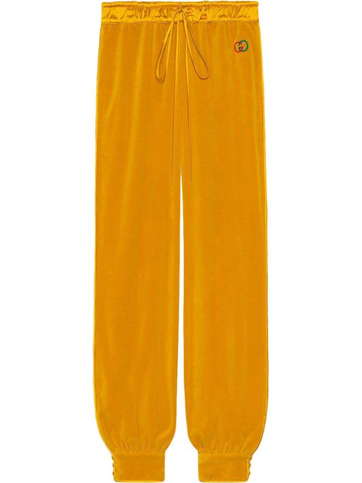 Gucci Gg Chenille Trackpants - Yellow