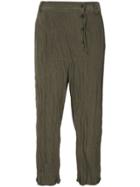 Taylor Panelled Relief Trousers - Green