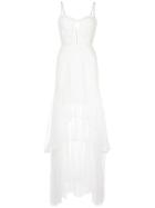 Jonathan Simkhai Embroidered Lace Bustier Gown - White