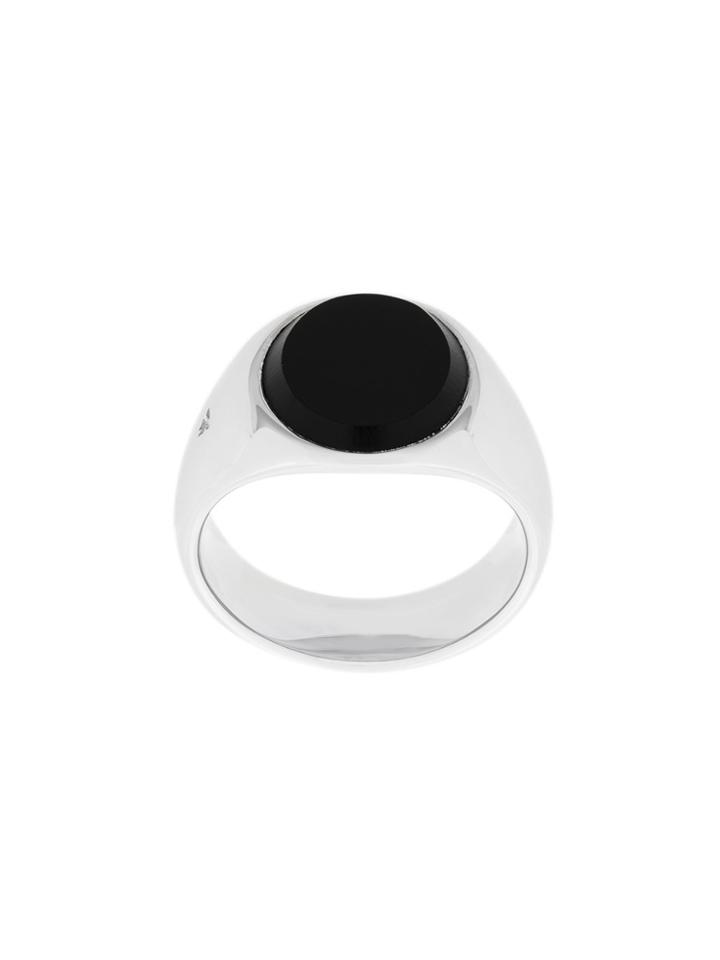 Tom Wood Oval Onyx Ring - Black