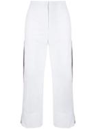Sportmax Side Stripe Trousers - White