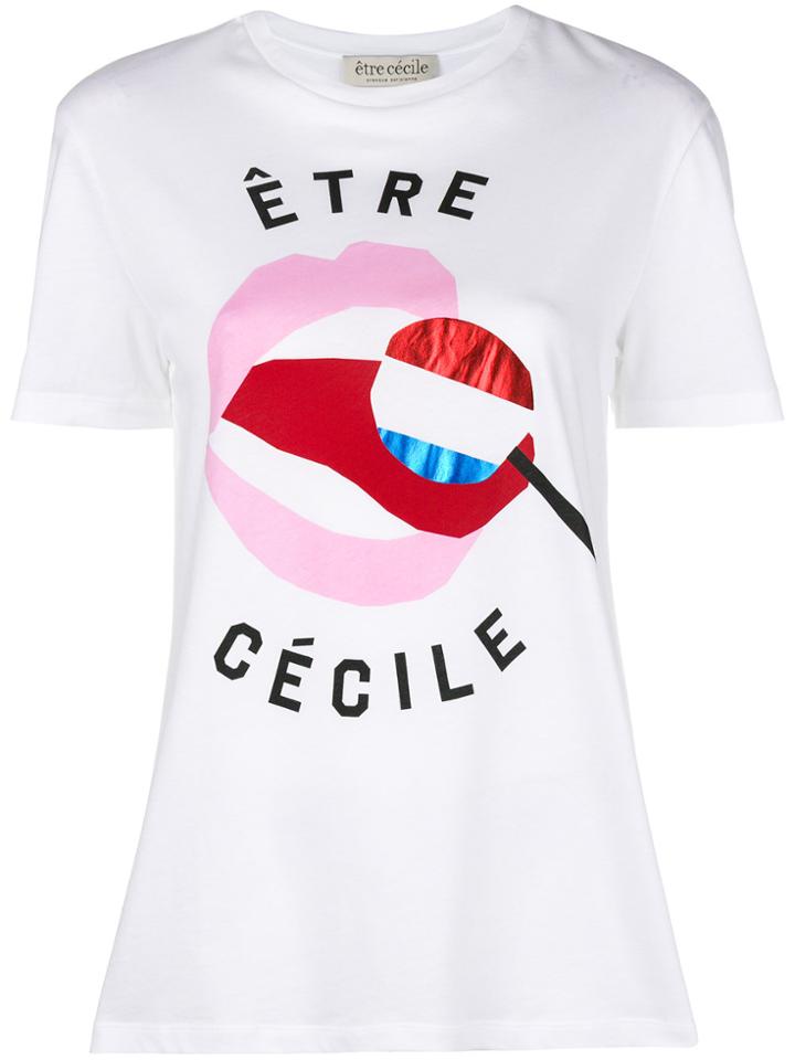 Être Cécile Graphic Logo T-shirt - White