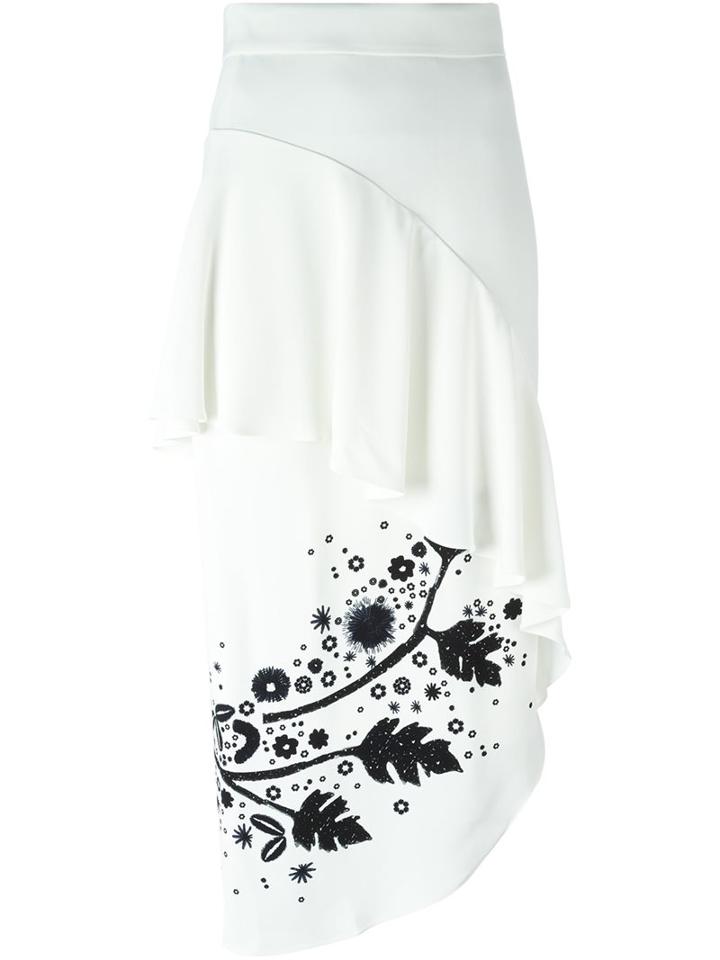 Peter Pilotto Asymmetrical Ruffle Skirt