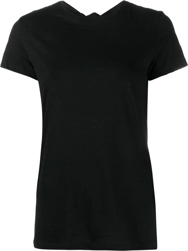 Proenza Schouler Open Back T-shirt, Women's, Size: Medium, Black, Cotton