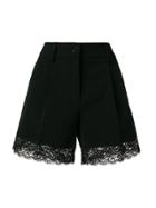 Moschino Lace Ribbed Shorts - Black