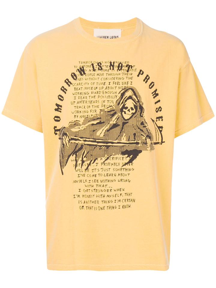 Warren Lotas Printed T-shirt - Yellow & Orange