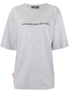 Dsquared2 Oversized Made With Love T-shirt - Grey