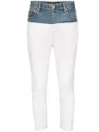 P.e Nation 1988 Two-tone Skinny Jeans - White