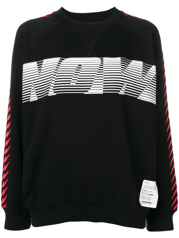 Diesel Now Print Sweatshirt - Black