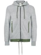 Moncler - Detachable Hooded Hoodie - Men - Cotton/polyamide/lyocell - M, Green, Cotton/polyamide/lyocell