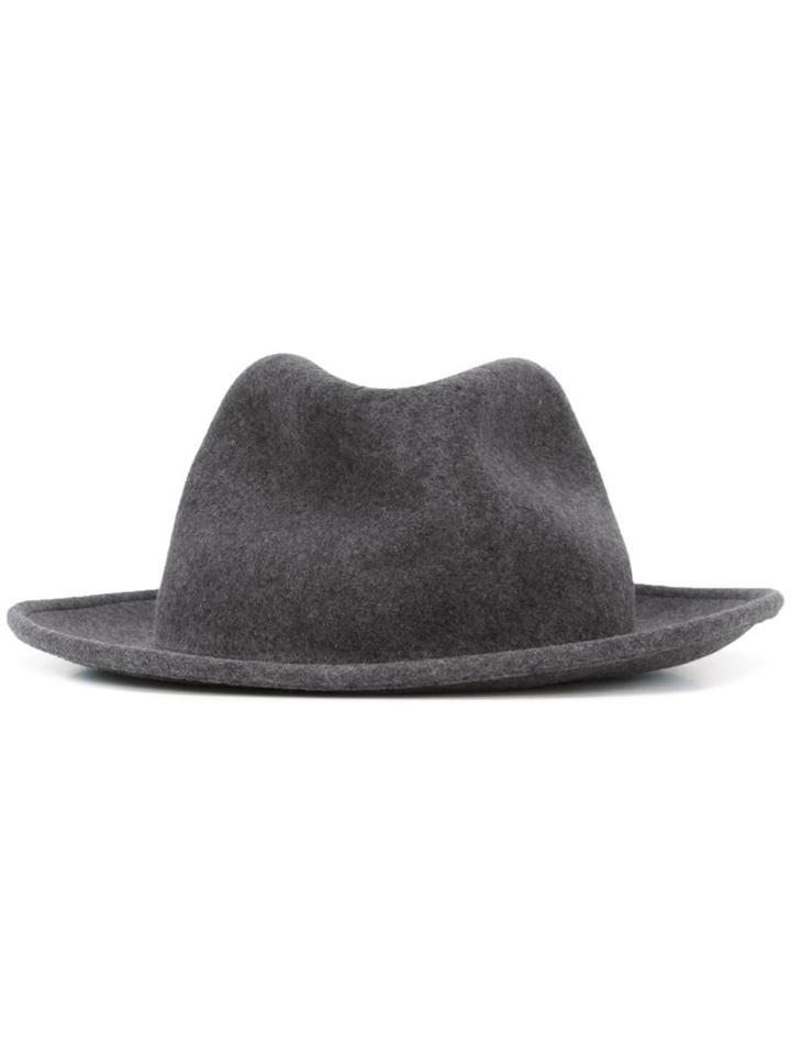 Eleventy Felt Hat, Men's, Size: 58, Grey, Wool