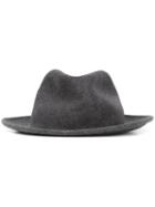 Eleventy Felt Hat, Men's, Size: 58, Grey, Wool