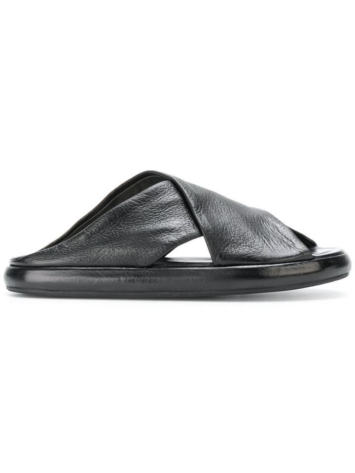 Marsèll Cross Strap Sandals - Black