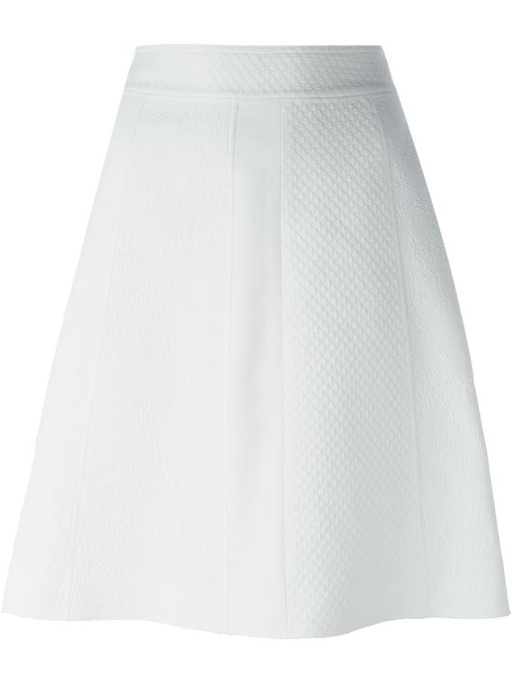 Proenza Schouler Jacquard A-line Skirt, Women's, Size: 8, White, Cotton/silk/viscose/silk